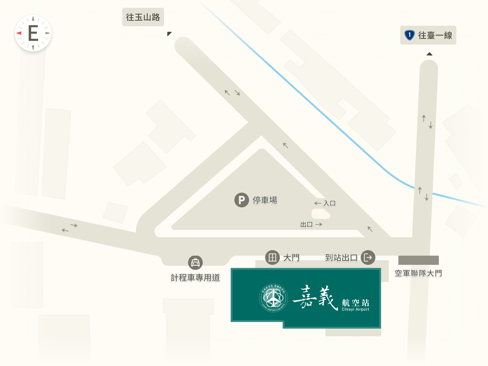 站前交通動線圖